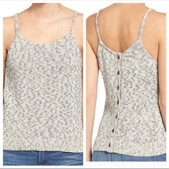 Madewell Tops - Madewell Button Back Sweater Tank